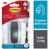 3M Command Bathroom Medium Bath Hook Holds Up To 1.3kg Matte Black