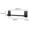 3M Command Bathroom Hang Hand Towel Bar Holds Up To 1.3kg Matte Black