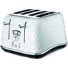 De'Longhi CTJ4003W Brillante 4-Slice Toaster with Crumb Tray - White