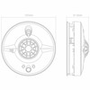 FireAngel HW1-R Mains Powered Kitchen Heat Alarm with 9V Battery Backup
