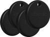 Chipolo POP Bluetooth Tracker 4-Pack Black Loud Finder Apple Google Compatible