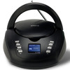 Groov-e GVPS763BK DAB Boombox Portable CD Player with DAB/FM Radio - Black