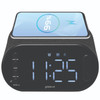 Groov-e GVCR06BK Atlas II Alarm Clock Radio with Bluetooth Speaker Charging Pad