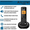 Alcatel Digital Cordless Phone with Answering Machine & Call Block - Black