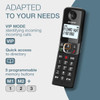 Alcatel Digital Cordless Phone with Answering Machine & Smart Call Block - Black