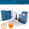 Alcatel Big Button Twin Digital Cordless Phone with Answering Machine, Black