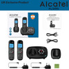 Alcatel Big Button Twin Digital Cordless Phone with Answering Machine, Black