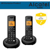 Alcatel Digital Twin Cordless Phone with Answering Machine & Call Block - Black