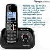 Amplicomms BigTel Twin Digital Phone with Amplified Audio & Ans. Machine - Black
