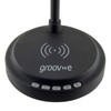 Groov-e Astra LED Lamp with Wireless Charging Pad & Bluetooth Speaker - Black