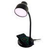 Groov-e Astra LED Lamp with Wireless Charging Pad & Bluetooth Speaker - Black