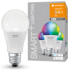 Ledvance Smart+ Wifi Classic A 60W Bulb RGBW E27 Pack Of 3
