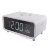 Groov-e GVWC01WE Athena Alarm Clock with Wireless Charging Pad & Night Light - White