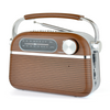 Lloytron N6403WD Vintage Rechargeable Bluetooth AM/FM Radio - Wood Effect