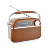 Lloytron N6403WD Vintage Rechargeable Bluetooth AM/FM Radio - Wood Effect