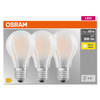 Osram LED Frosted Filament 7 W GLS ES (E27) 3 PACK