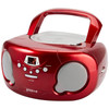 Groov-e Original Boombox Portable CD Player & Radio Red with Chidrens Stories CD
