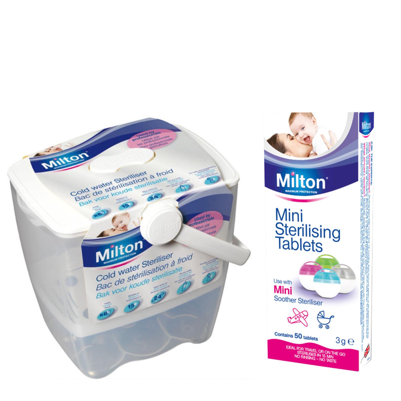 Asda Milton Travel Steriliser Microwave Steriliser Cold Water Baby