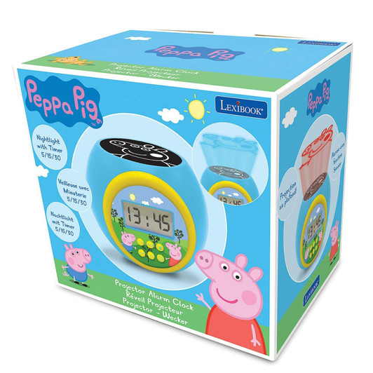 Peppa Pig Childrens Projector Clock with Timer