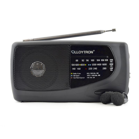 Lloytron 3 Band 'Sports' Personal Radio with Earphones
