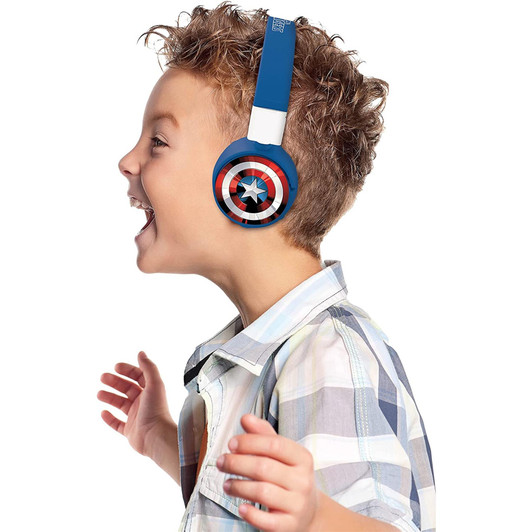 Lexibook HPBT010AV Marvel Avengers Bluetooth & Wired Foldable Headphones