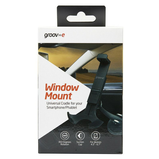 Groov-e Window Mount Universal Cradle for your Smartphone/Phablet