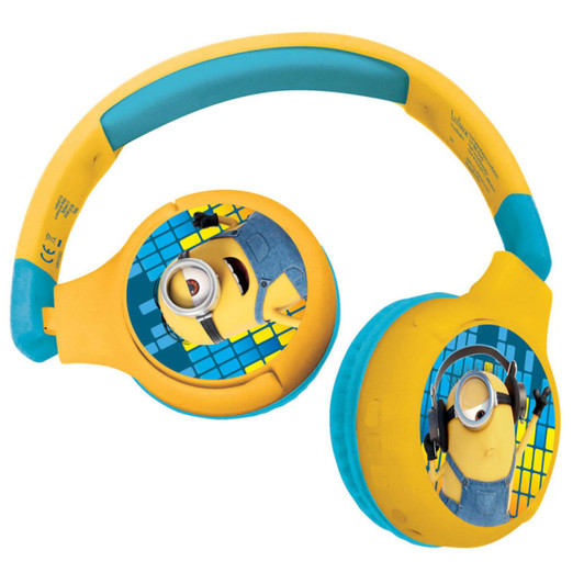Lexibook HPBT010DES Despicable Me Minions Bluetooth & Wired Foldable Headphones