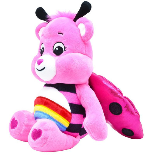 Care Bears Bean Plush 9" Toy - Lady Bug Cheer Bear