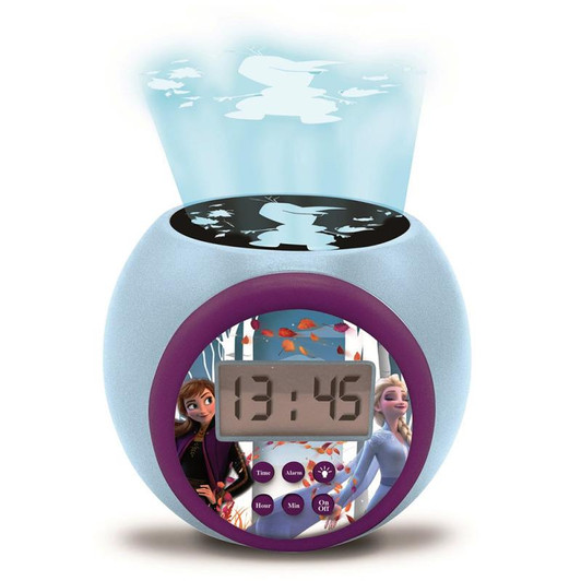 Disney Frozen II Childrens Projector Clock with Timer