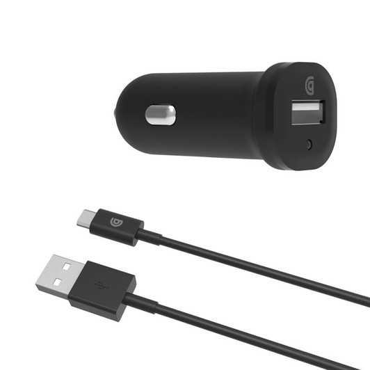 Griffin GP-014-BLK 2.4A Car Charger with Micro-USB Cable - Black