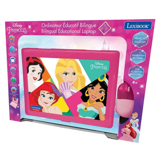 Lexibook Disney Princess Bilingual Educational Laptop with 124 Activites