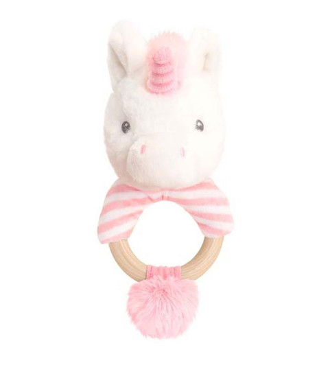 Keel Toys Keeleco Twinkle Unicorn Ring Rattle 14cm