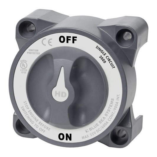 Blue Sea Heavy Duty Battery Switch On/Off - 600A