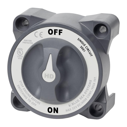 Blue Sea Heavy Duty Battery Switch Single Circuit On/Off with AFD