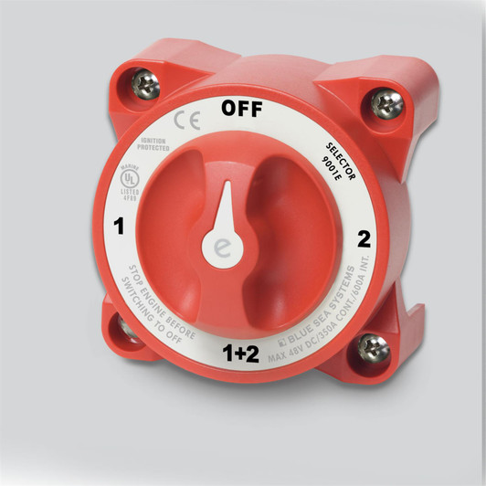 Blue Sea 9002E E-Series 4-Way Selector Battery Switch
