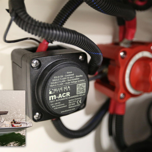 Blue Sea Systems Mini Add-A-Battery Switch & Charging Relay Kit - 65A