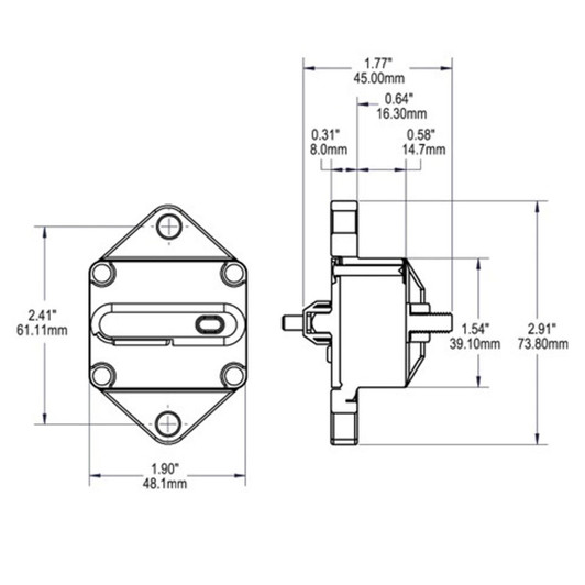 Blue Sea Systems 285-Series Marine Circuit Breaker - 40A