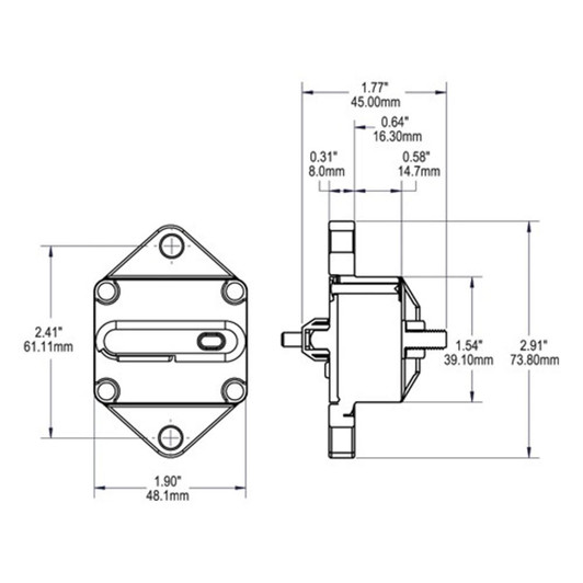 Blue Sea Systems 285-Series Marine Circuit Breaker - 30A