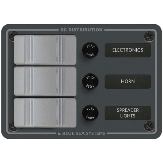 Blue Sea Systems 8054 3 Position Vertical Fuse Panel