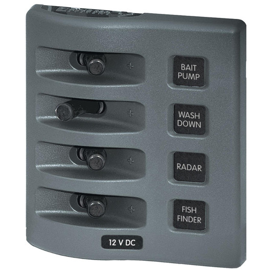 Blue Sea Systems 4305 4-Position WeatherDeck Switch Panel