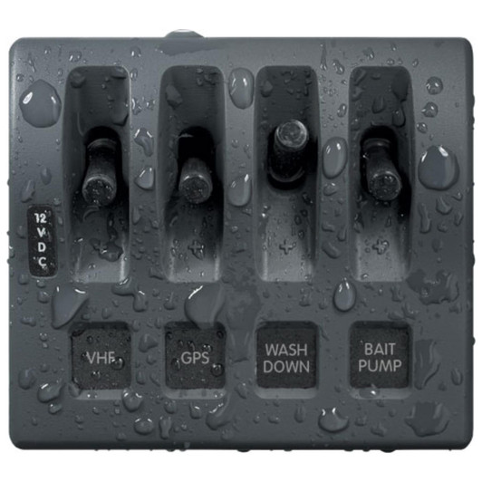 Blue Sea Systems 4305 4-Position WeatherDeck Switch Panel