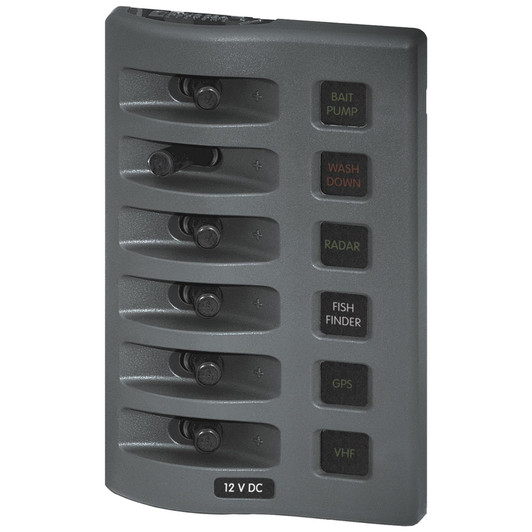 Blue Sea Systems 4306 6-Position WeatherDeck Fuse Panel