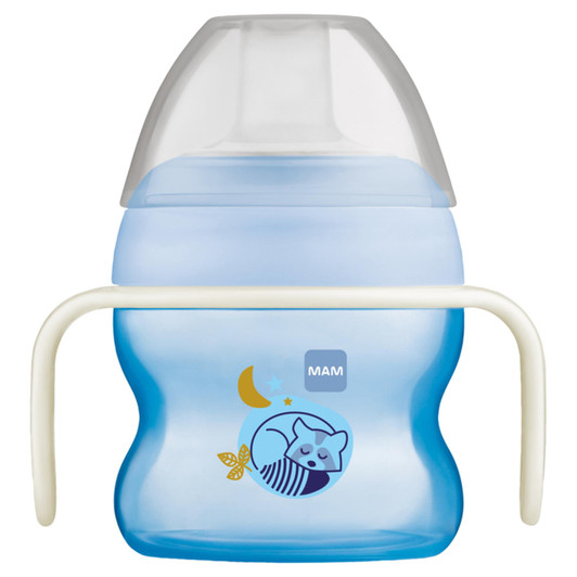 MAM Starter Cup & Glow with Handles Blue 150ml