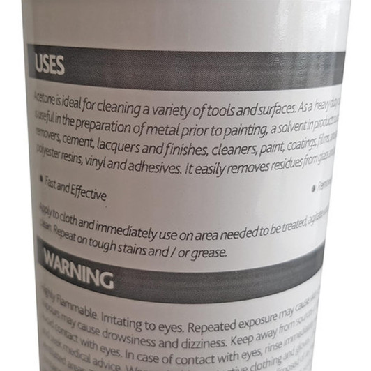 Wilsons Pure Acetone - 250ml