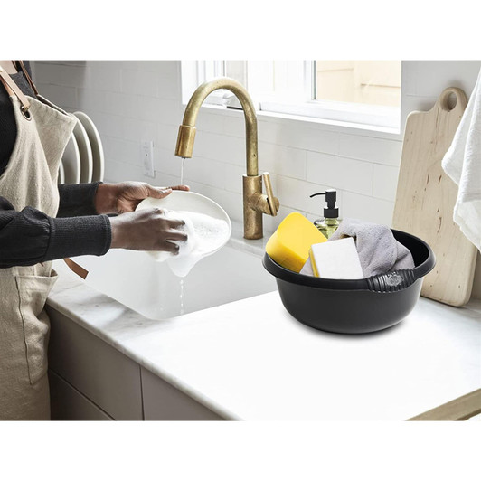 Casa 36cm Round Washing Up Bowl Midnight Black