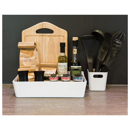 Wham Studio Tray 17x25cm Rectangular 4.01 Ice White