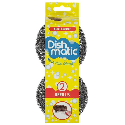 Dishmatic Steel Dish Scourer Scrubbee Replacements Refills