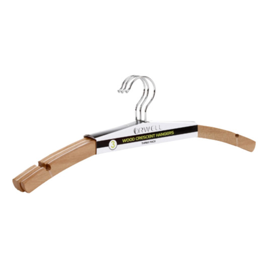 Orwell Set of 3 Wooden Crescent Hanger