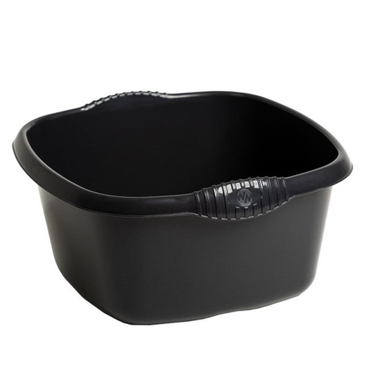 Casa 39cm Rectangular Washing Up Bowl Midnight Black