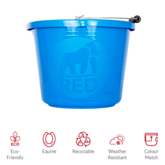 Red Gorilla 15L Premium Bucket Blue